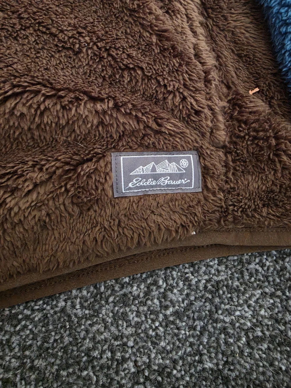 Eddie Bauer Color Pink Fleece Jacket Brown & Blue Medium NWT